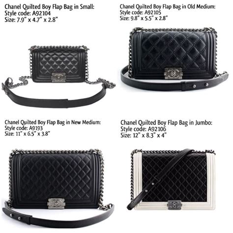 chanel boy bag old medium measurements